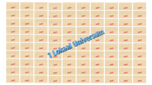 100 constallaties vormen 1 lokaal universum